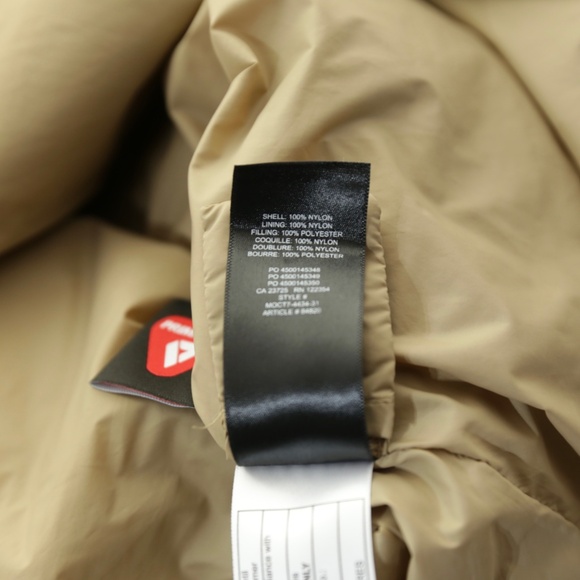 Aritzia Wilfred Free Ganna Insulated Vegan Down Tan Jacket Shirt Shacket XS Cozy - Picture 10 of 11